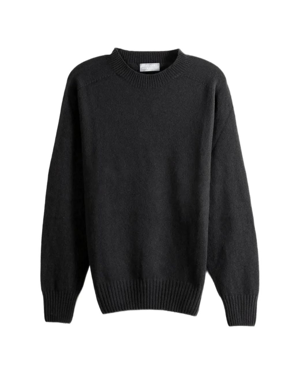 Margaret Howell Black Asphalt Crew-Neck Sweater for men