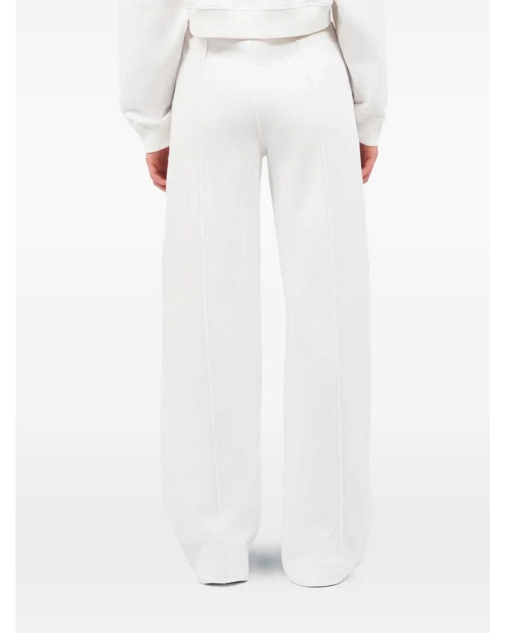 Roberto Cavalli White Tiger Appliqué Drawstring Trousers