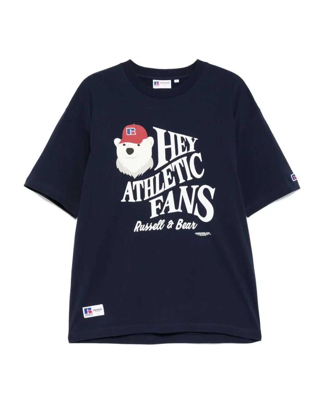 Chocoolate Blue X Russell Athletic Graphic T-Shirt for men
