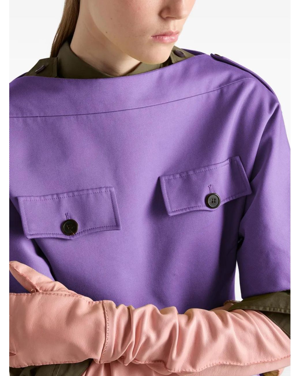Prada Chino Jurk in het Purple