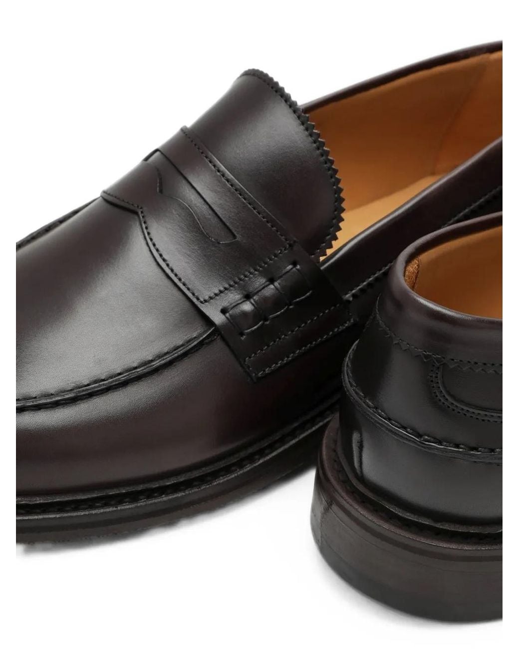 Berwick Shoes Black Calf-Leather Loafers for men