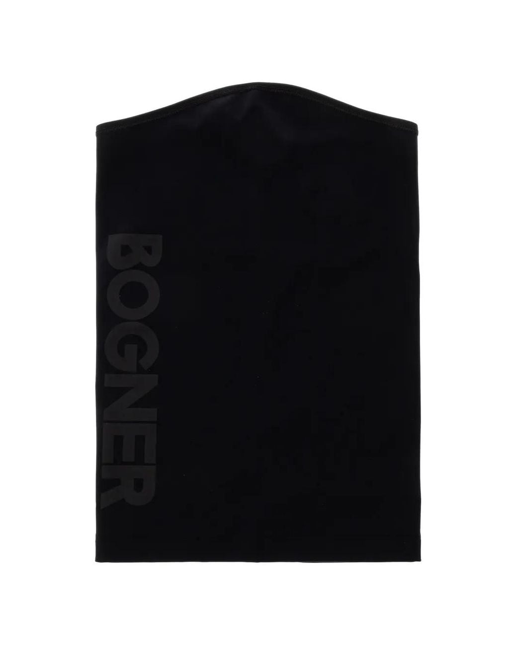 Bogner Black Logo-Print Neck Warmer for men