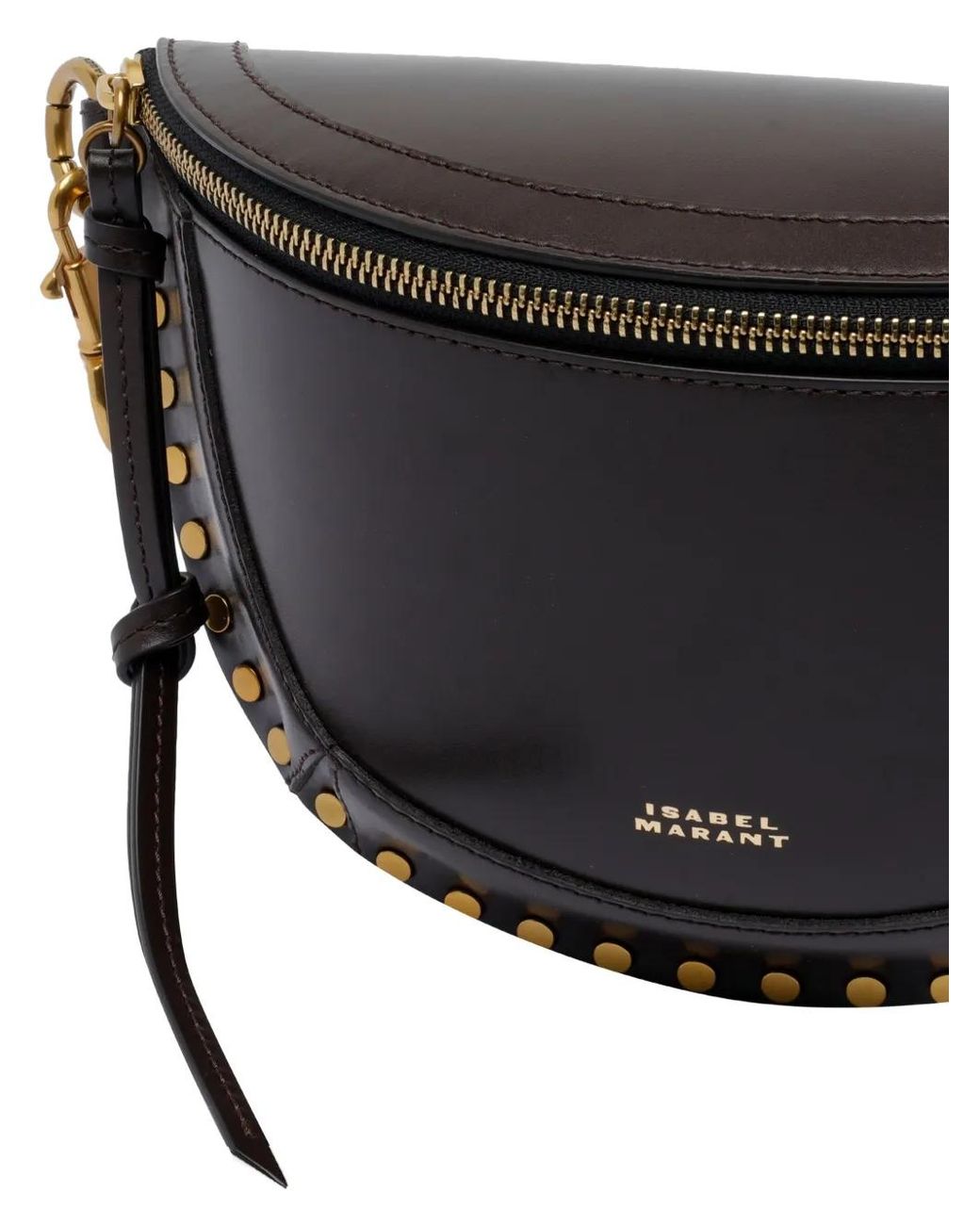 Isabel Marant Black Studded Belt Bag