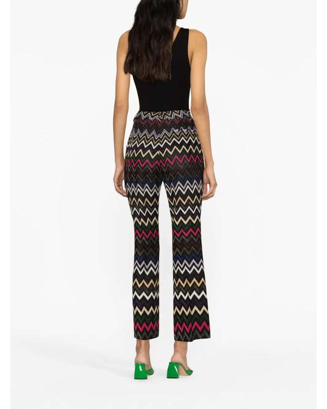 Missoni Black Zigzag Lurex Trousers
