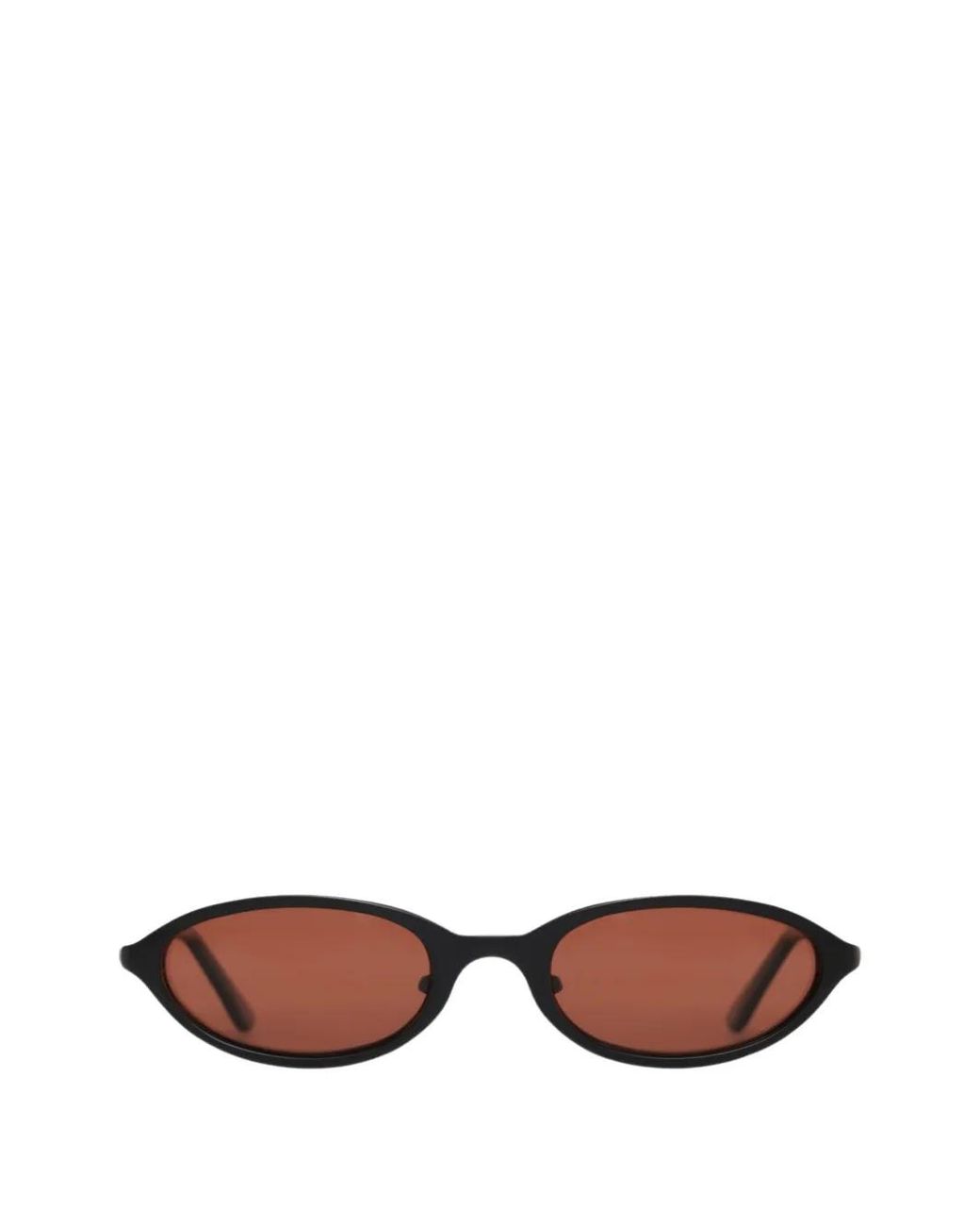 BRU Eyewear Black Poly Oval-Frame Sunglasses