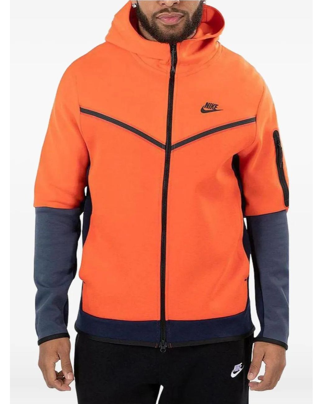 nike hoodie orange trance