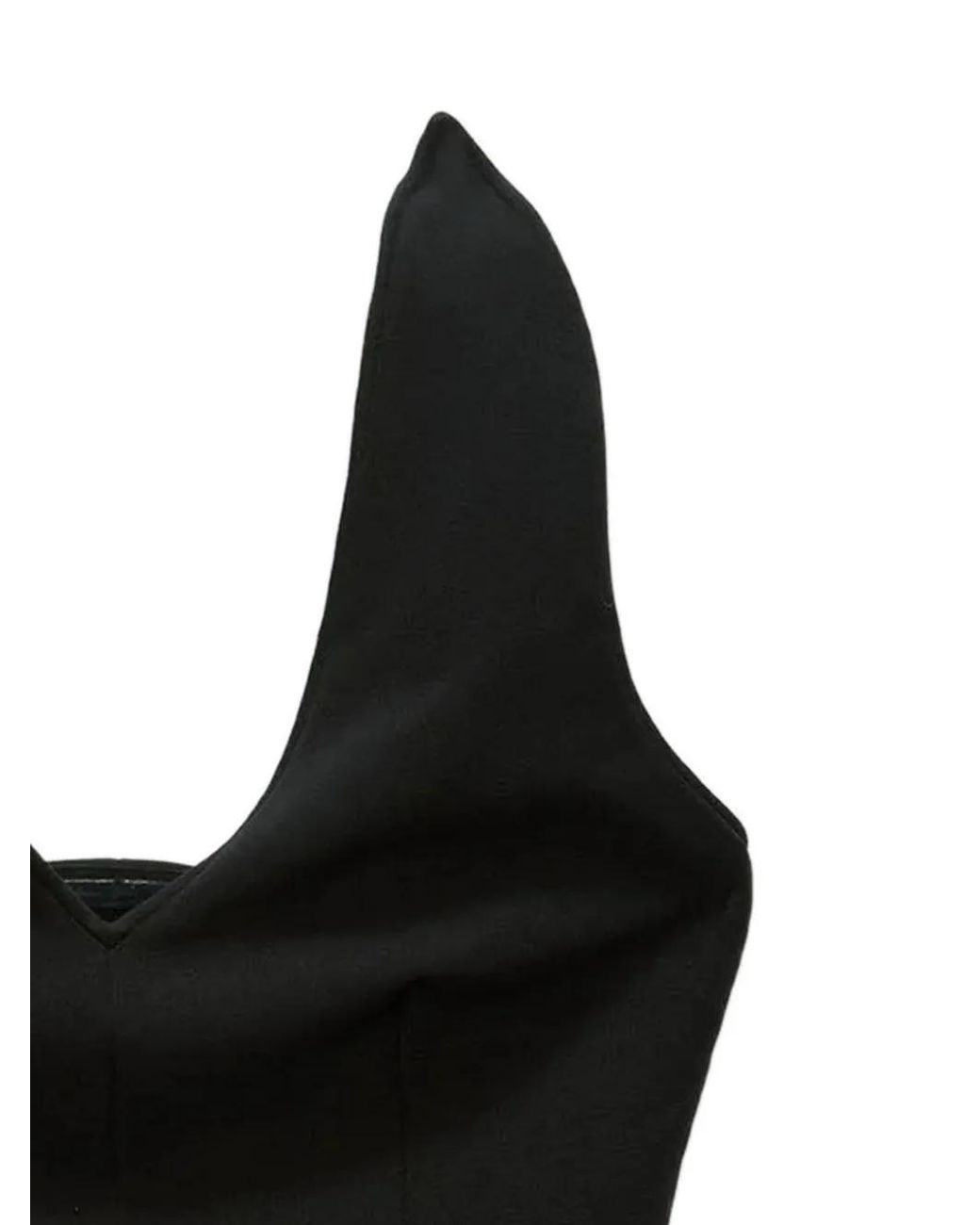 MSGM Black V-Neck Top