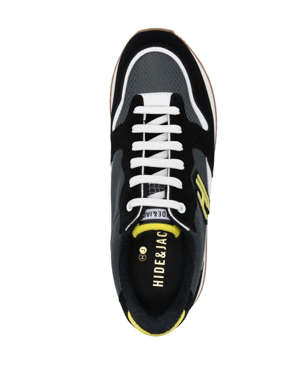 HIDE & JACK Black Over Running Sneakers