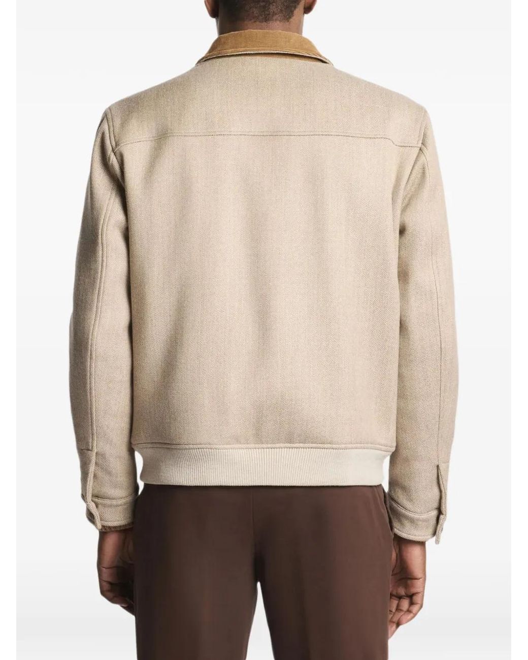 Fay Natural Driving Bomber Jacket for men