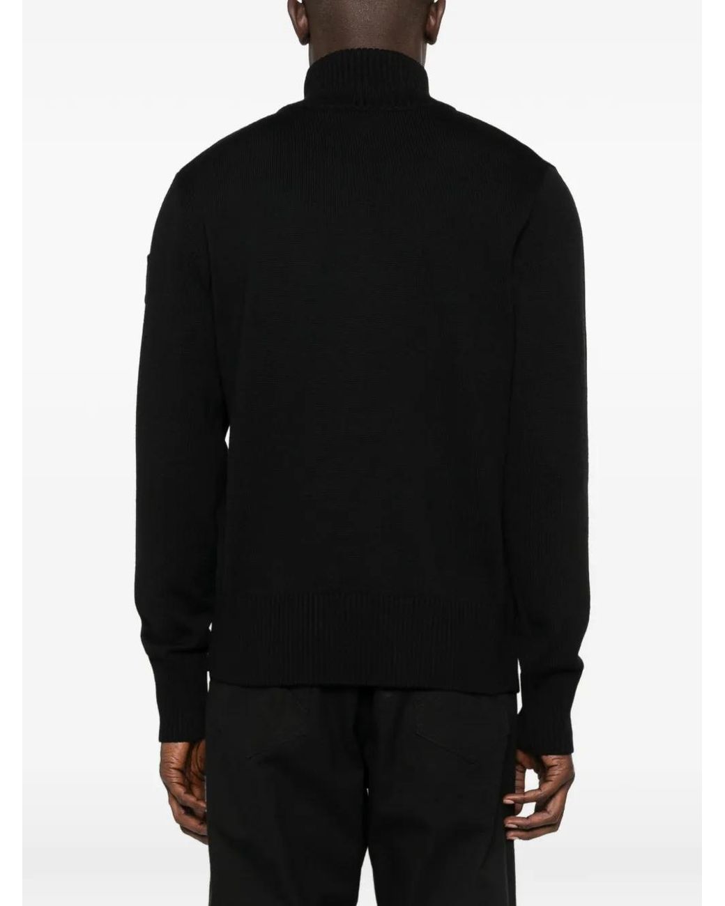 Canada Goose Black Rosseau Half-Zip Sweater for men
