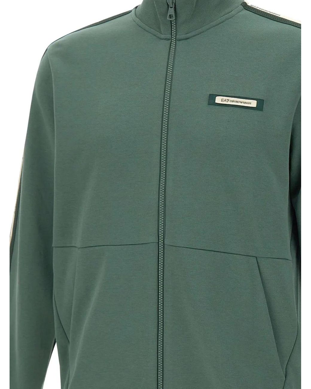 EA7 Sweater Met Logodetail in het Green voor heren