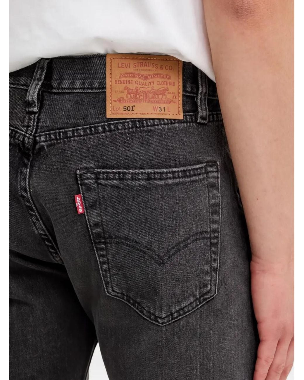 Levi's Black 501 Shorts for men