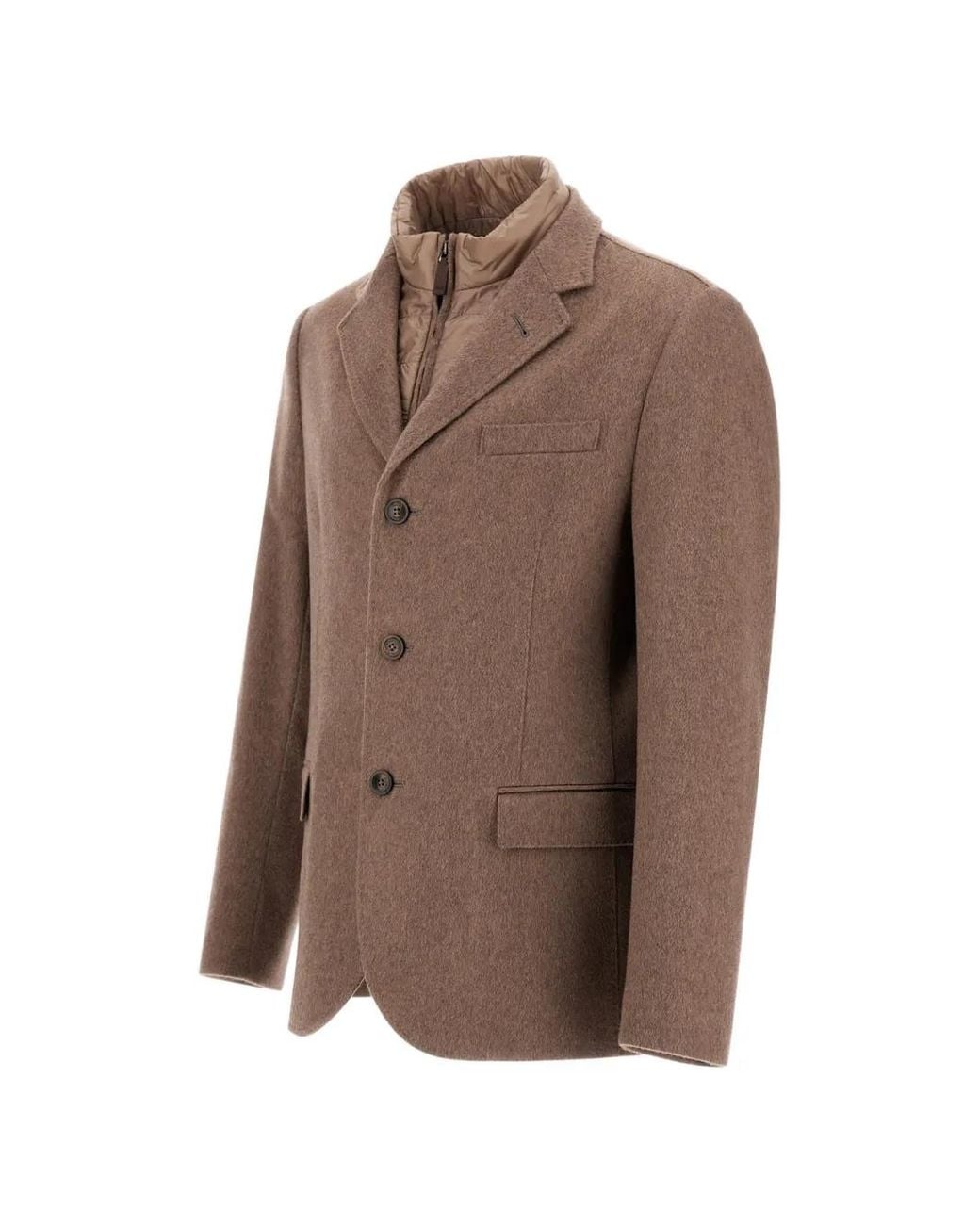 Herno Brown Nylon Ultralight Bib Blazer for men