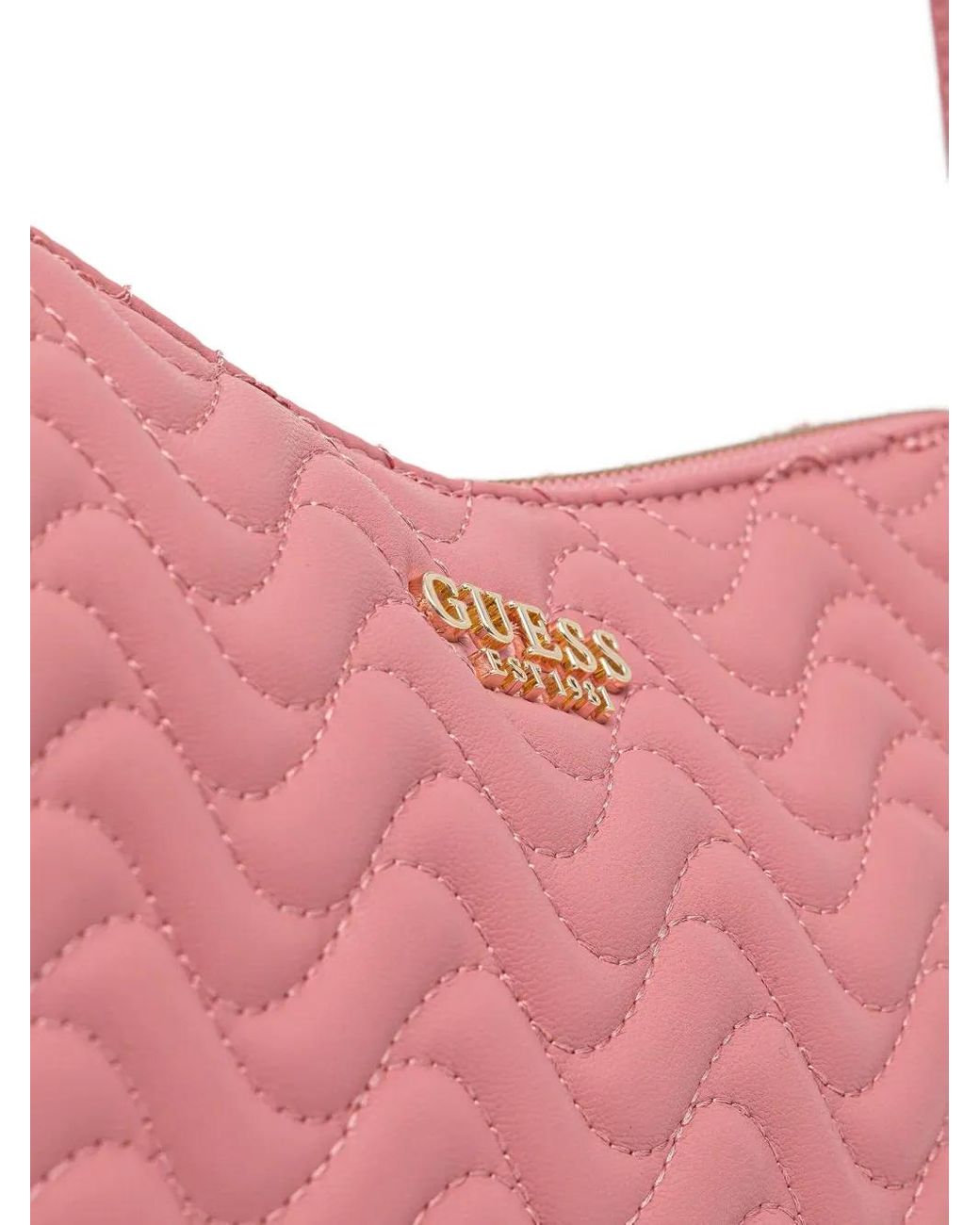 Guess Pink Melisandra Quilted Shoulder Bag