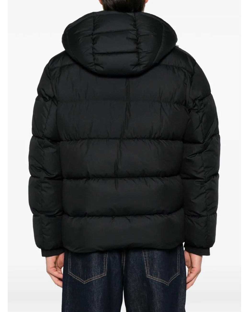 Boss Black Hooded Padded Jacket for men