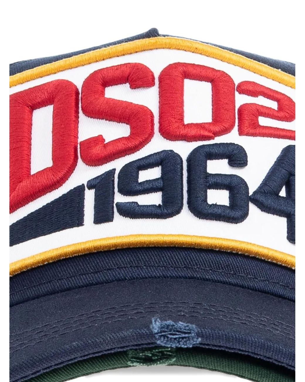 DSquared² Red Logo-Patch Cap