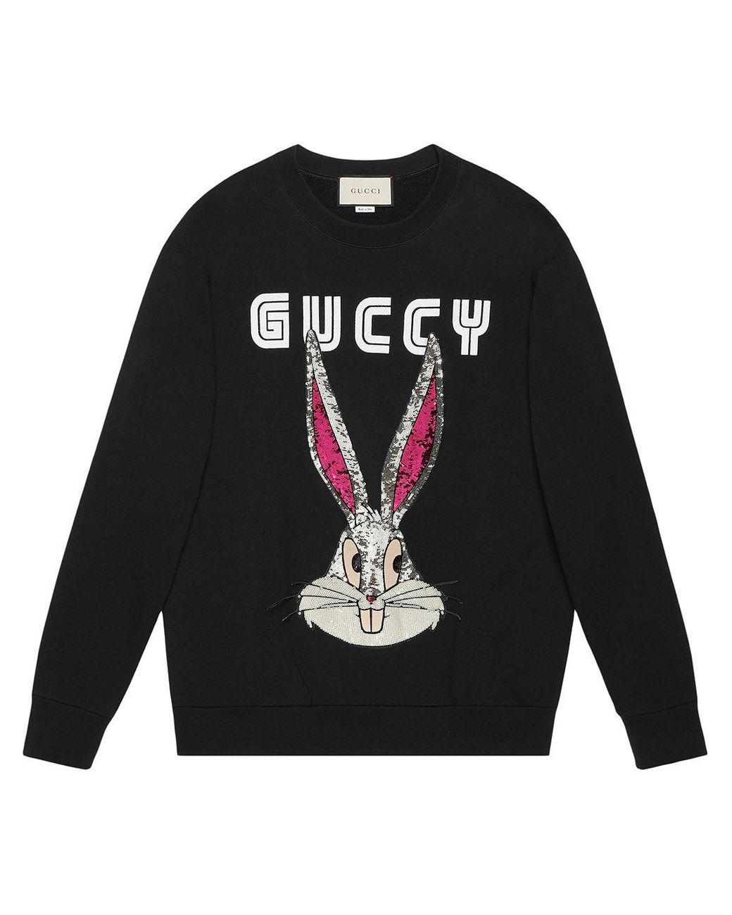 Gucci Bugs Bunny Cotton Sweatshirt in Black | Lyst