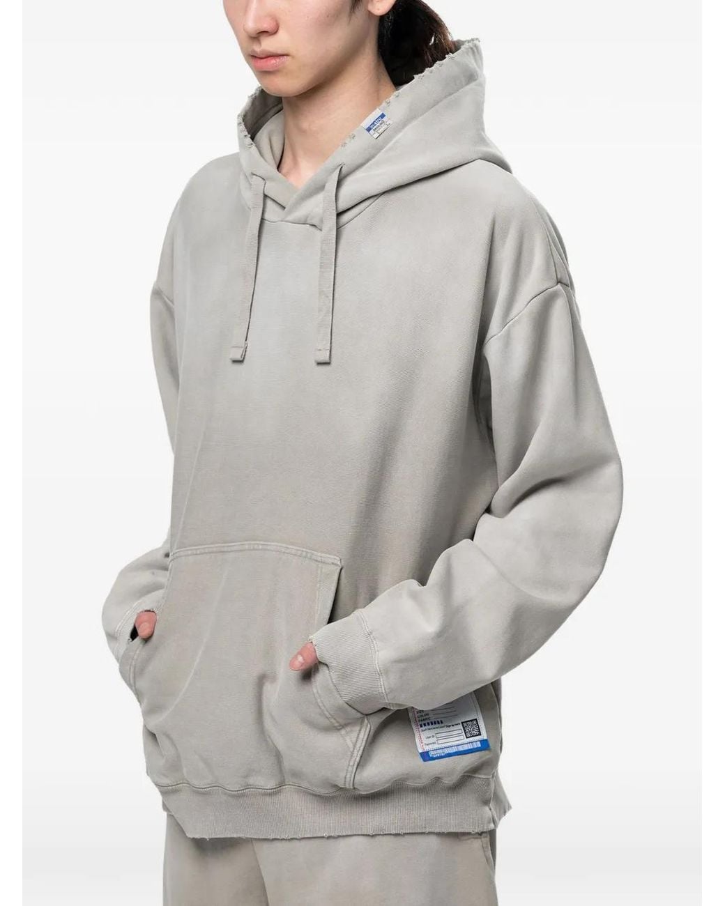 Maison Mihara Yasuhiro Gray Sun Faded Like Distressed Hoodie for men