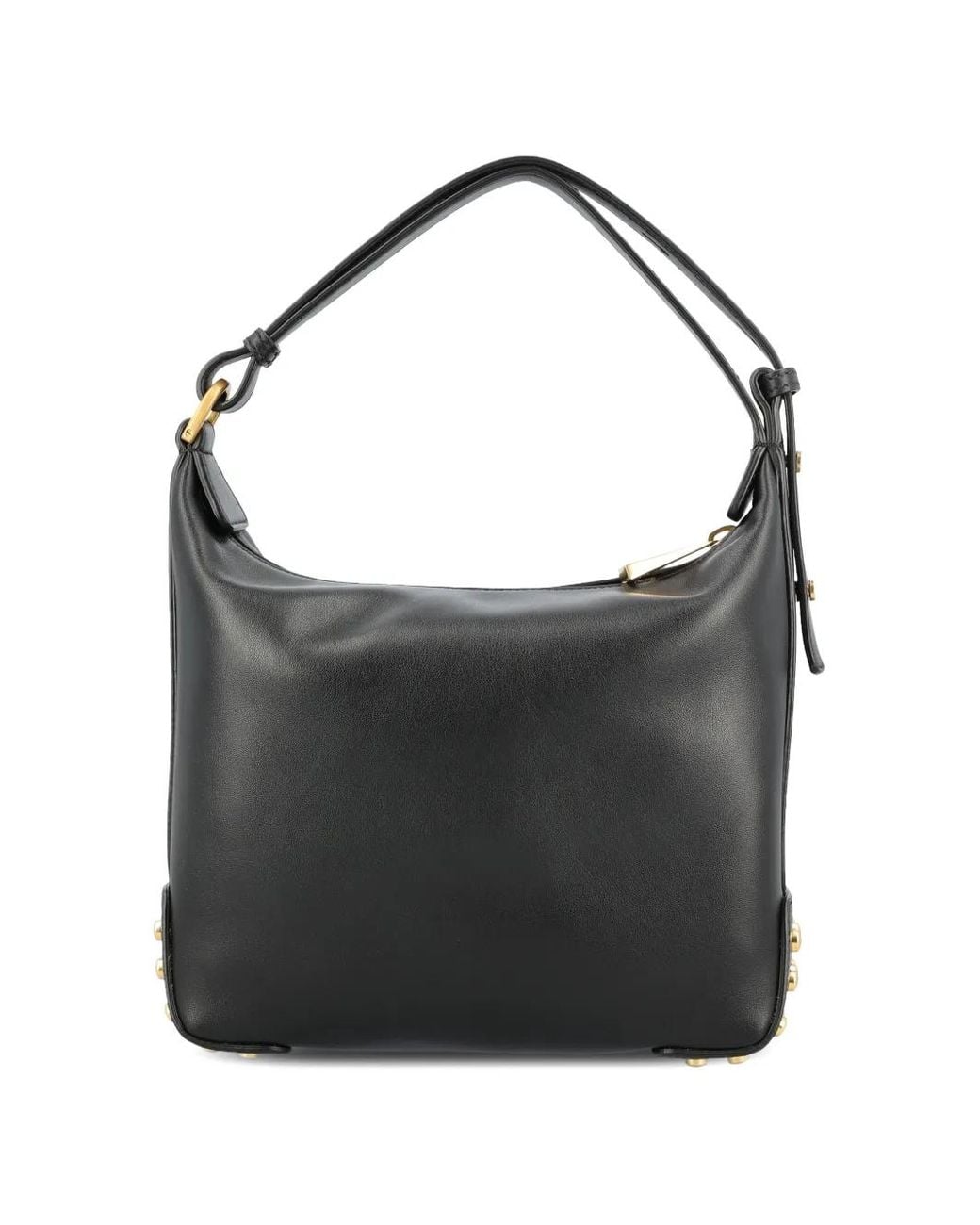 Tod's Black Mini Stud-Embellished Leather Tote Bag