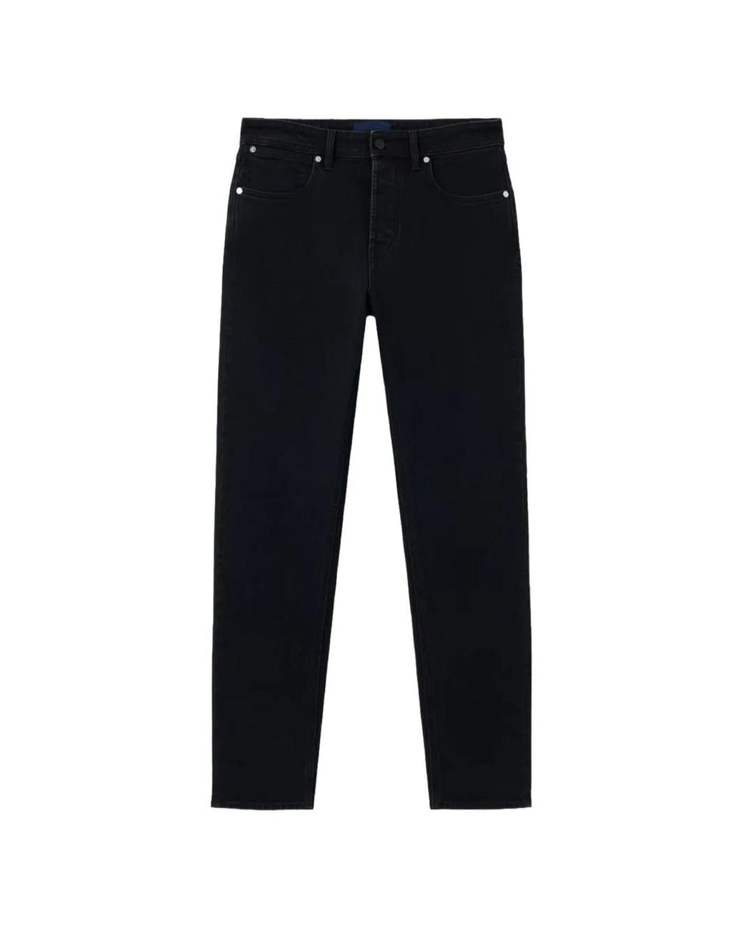Stone Island Black J100007 Stretch Denim-Rinsed Slim-Fit Five-Pocket Jeans for men