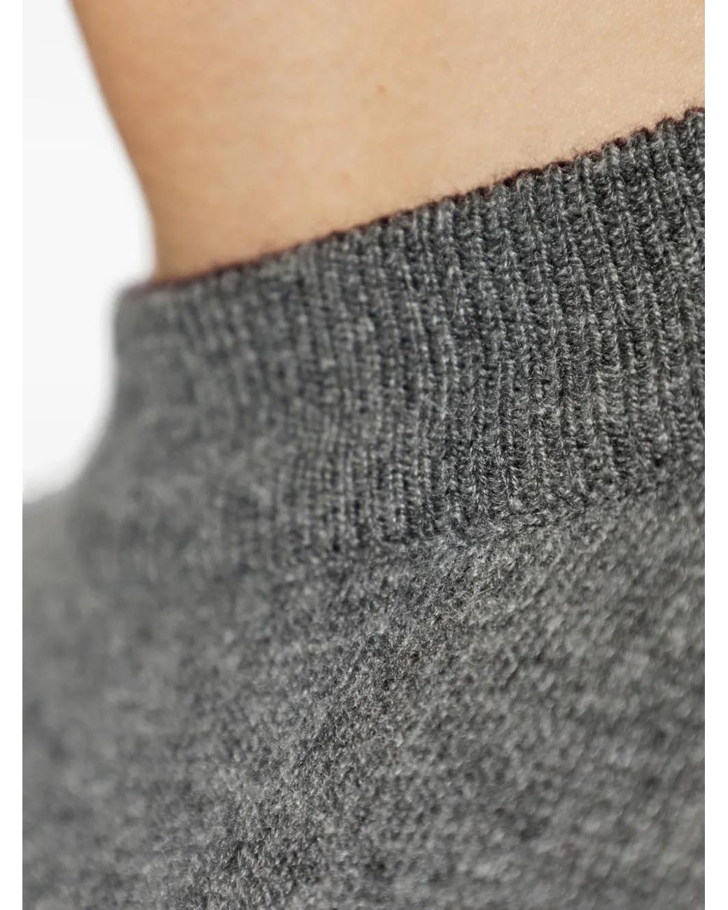 Eleventy Gray Crew-Neck Cashmere Sweater for men