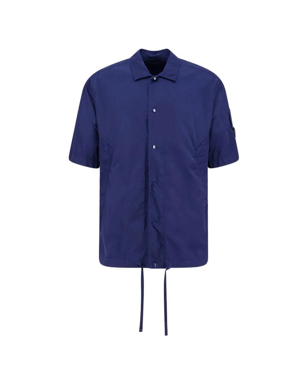 C P Company Blue Short-Sleeve Shirt for men