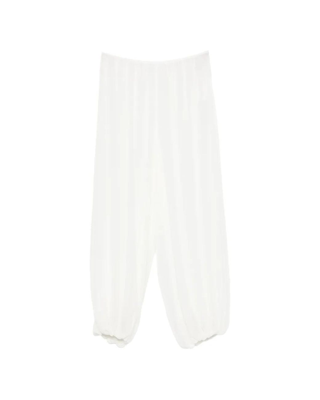 Frankie Shop White Mio Sheer Balloon Pants