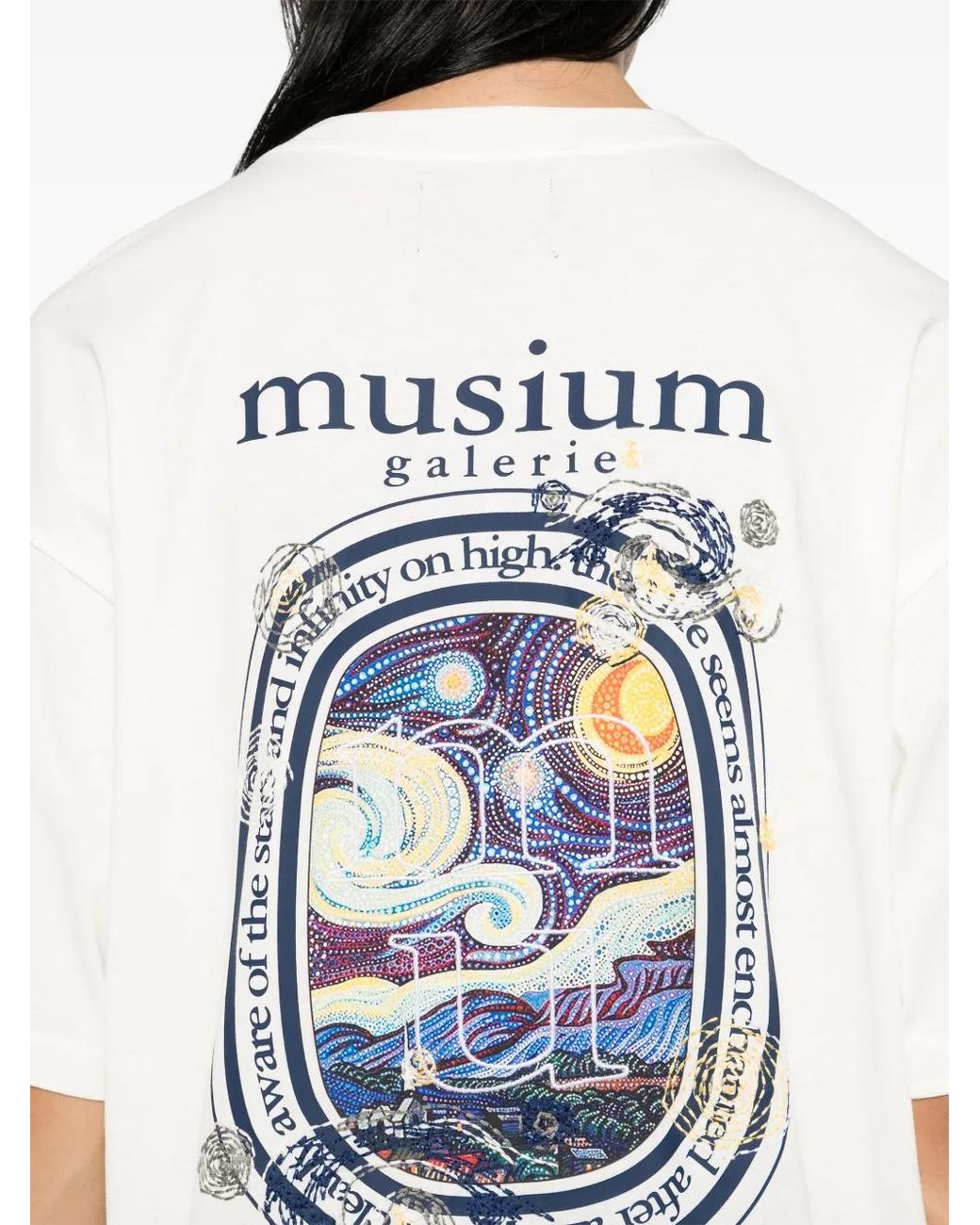 Musium Div. White Graphic-Print T-Shirt for men