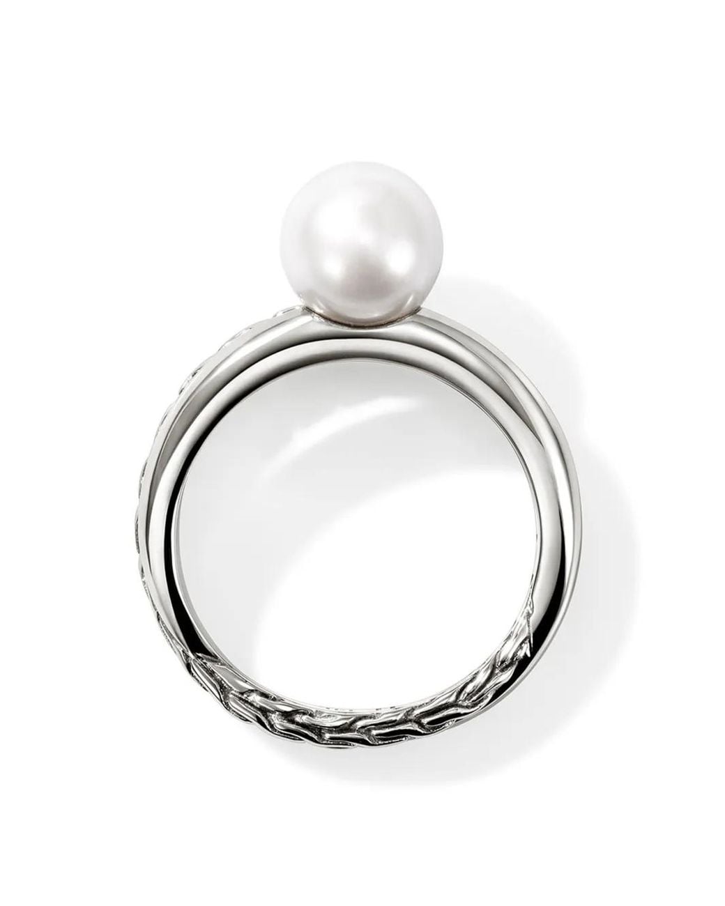 John Hardy Metallic Essential Ring mit Perlen