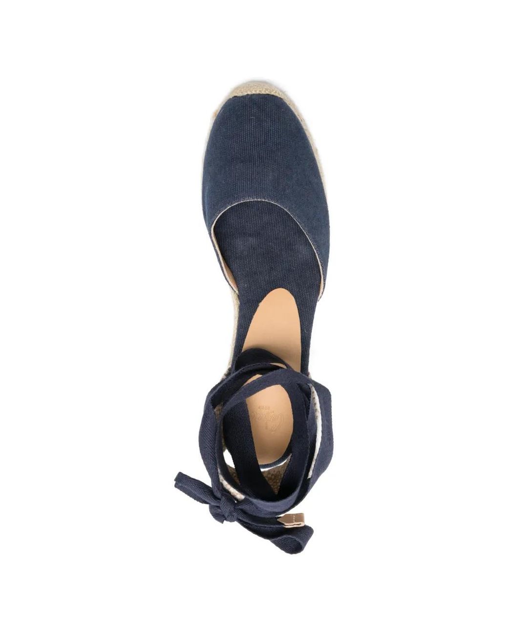 Castaner Blue 70Mm Carina Wedge Espadrilles