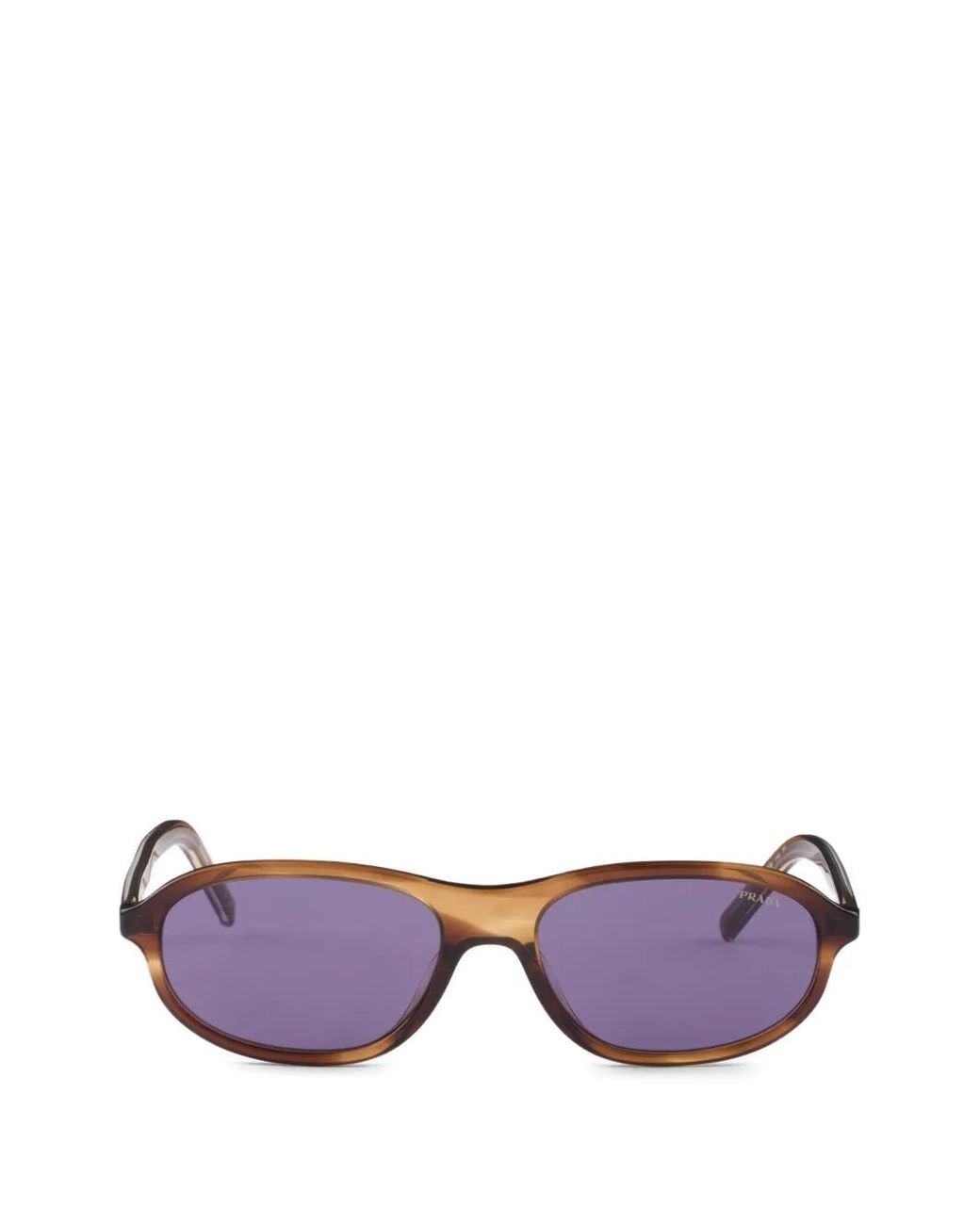 Prada Purple Sunglasses With The Iconic Metal Plaque