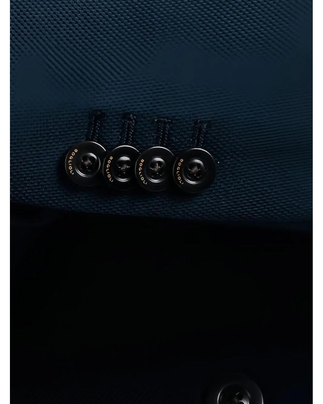 Boglioli Blue Peak-Lapel Double-Breasted Blazer for men