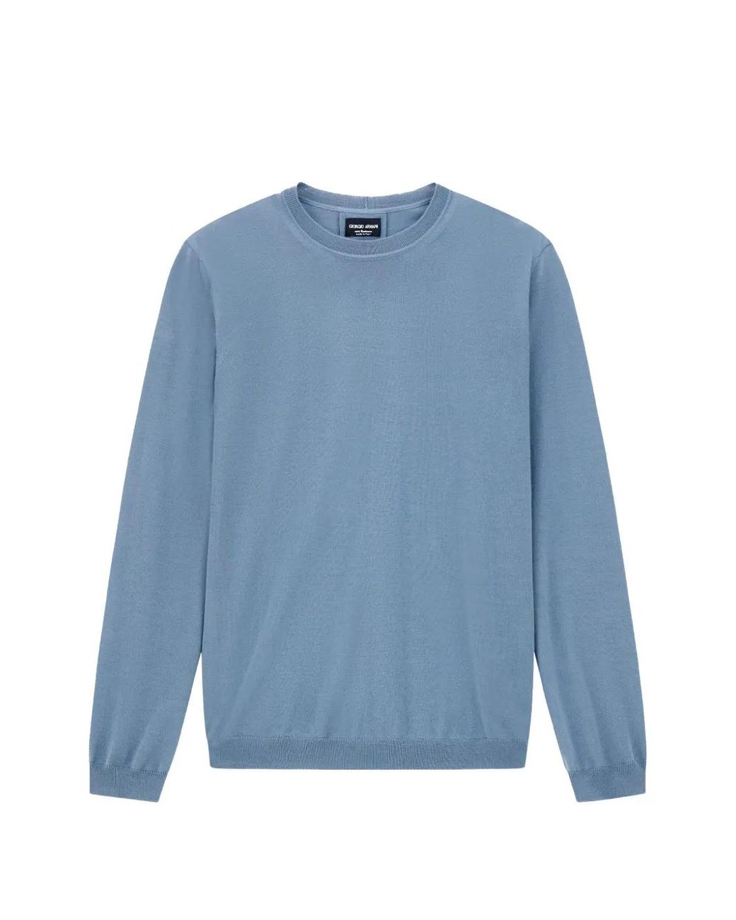 Giorgio Armani Blue Crewneck Sweater for men