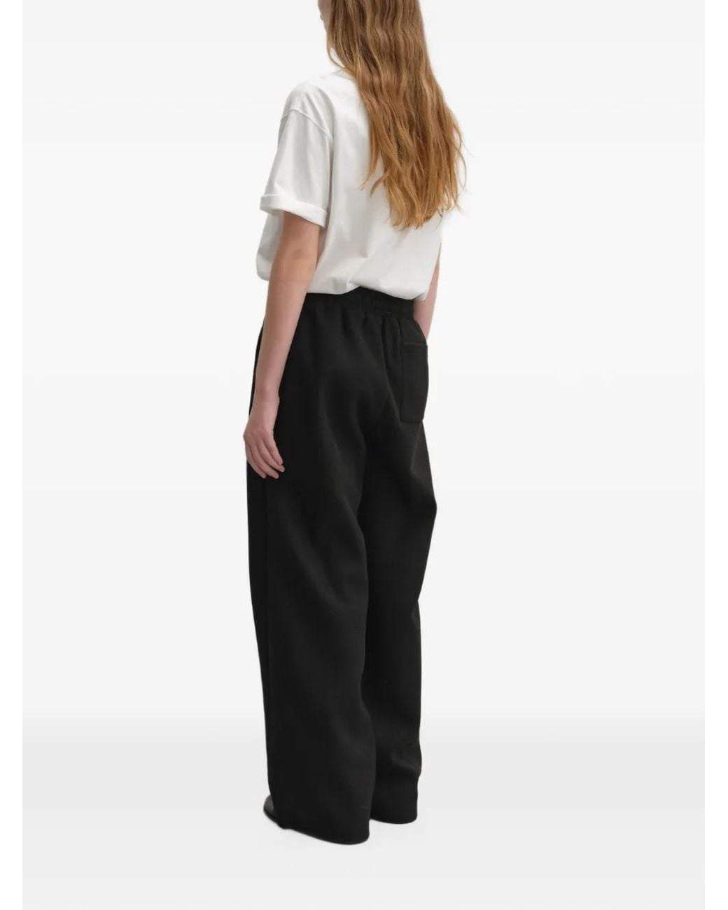 DUNST Black Elasticated Drawstring Track Pants