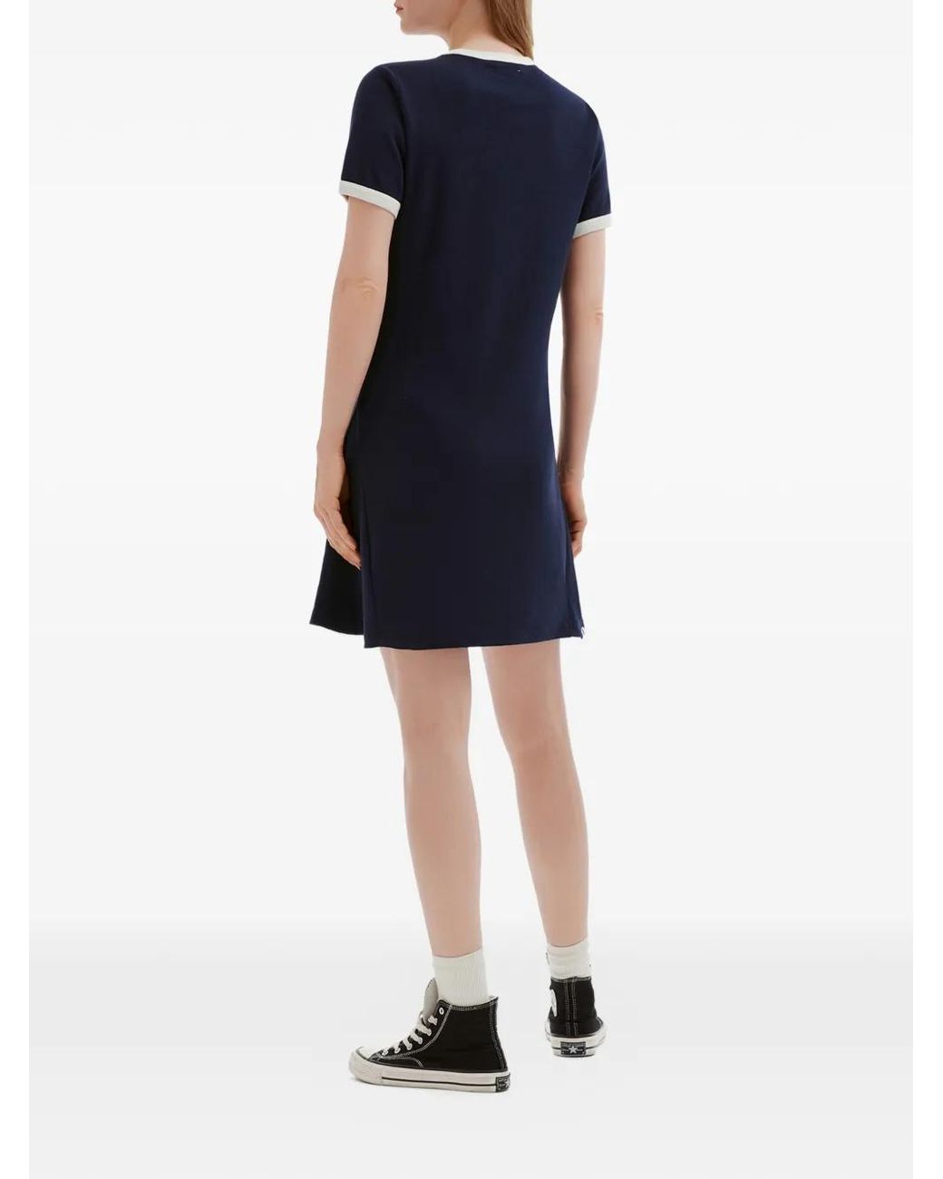 Chocoolate Blue Robe Ringer À Broderies