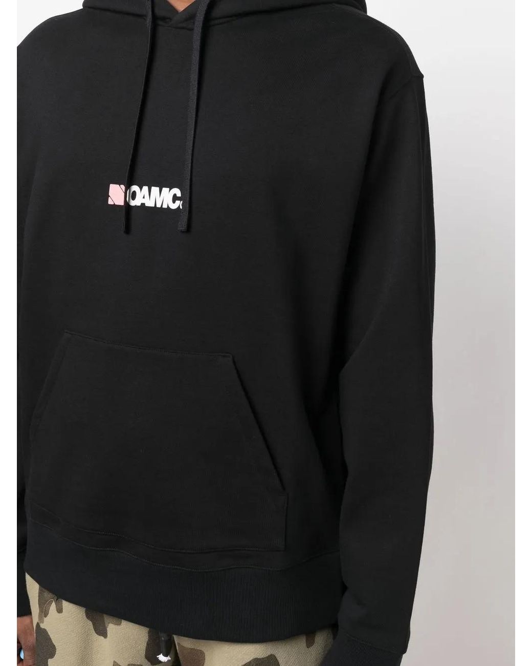 OAMC Black Logo-Print Hoodie for men