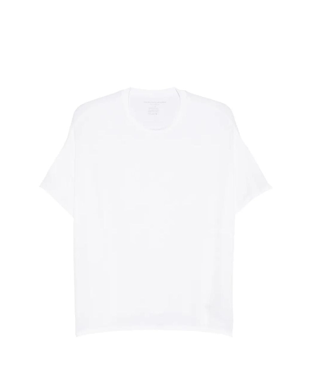 Majestic Filatures White Round-Neck T-Shirt