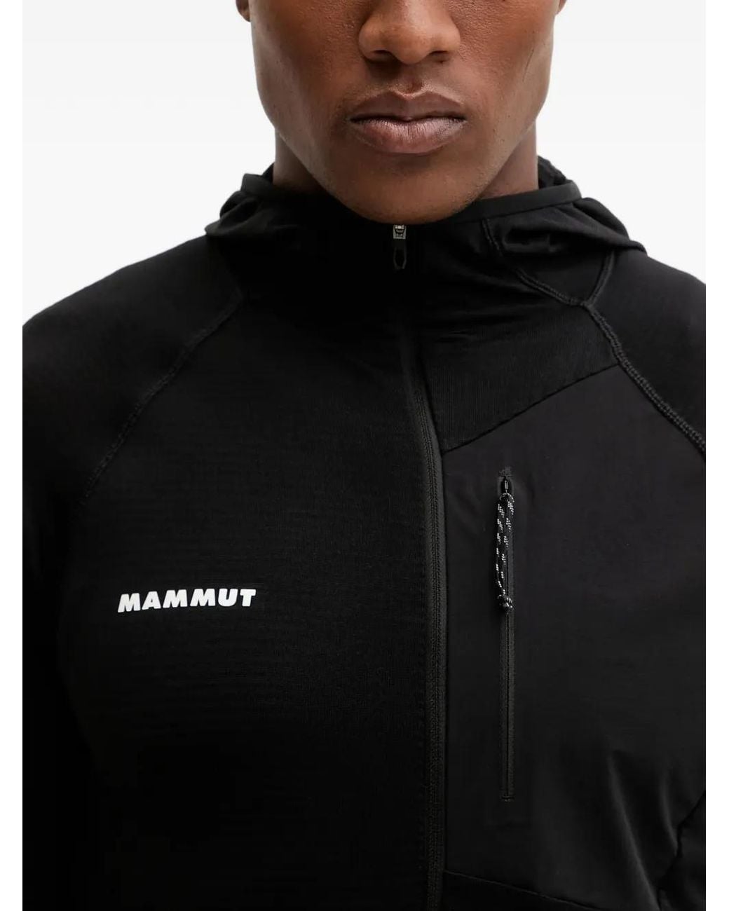 Mammut Black Aenergy Light Ml Zip-Up Hooded Jacket for men