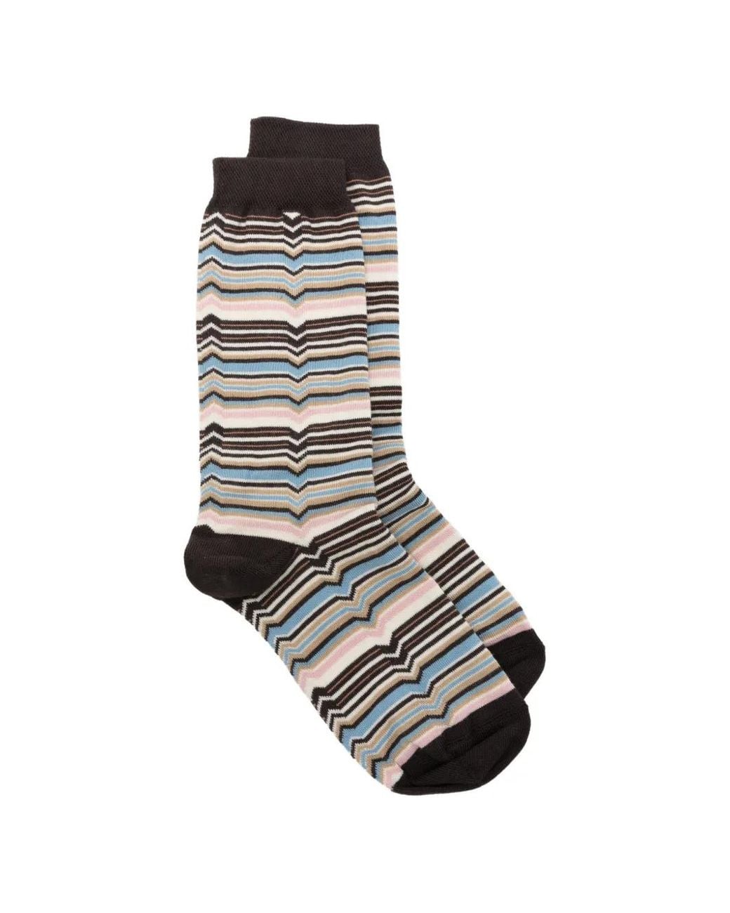 Missoni White Zigzag-Knit Socks