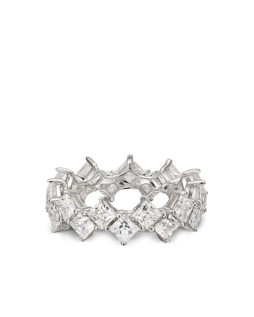 Anabela Chan White Eternity Princess Diamond Ring