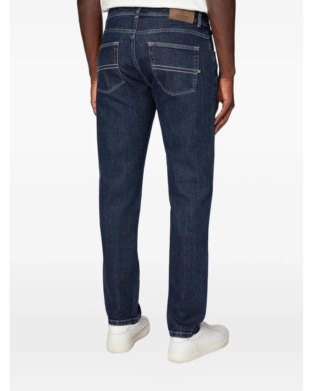 Boggi Blue Stretch Jeans for men