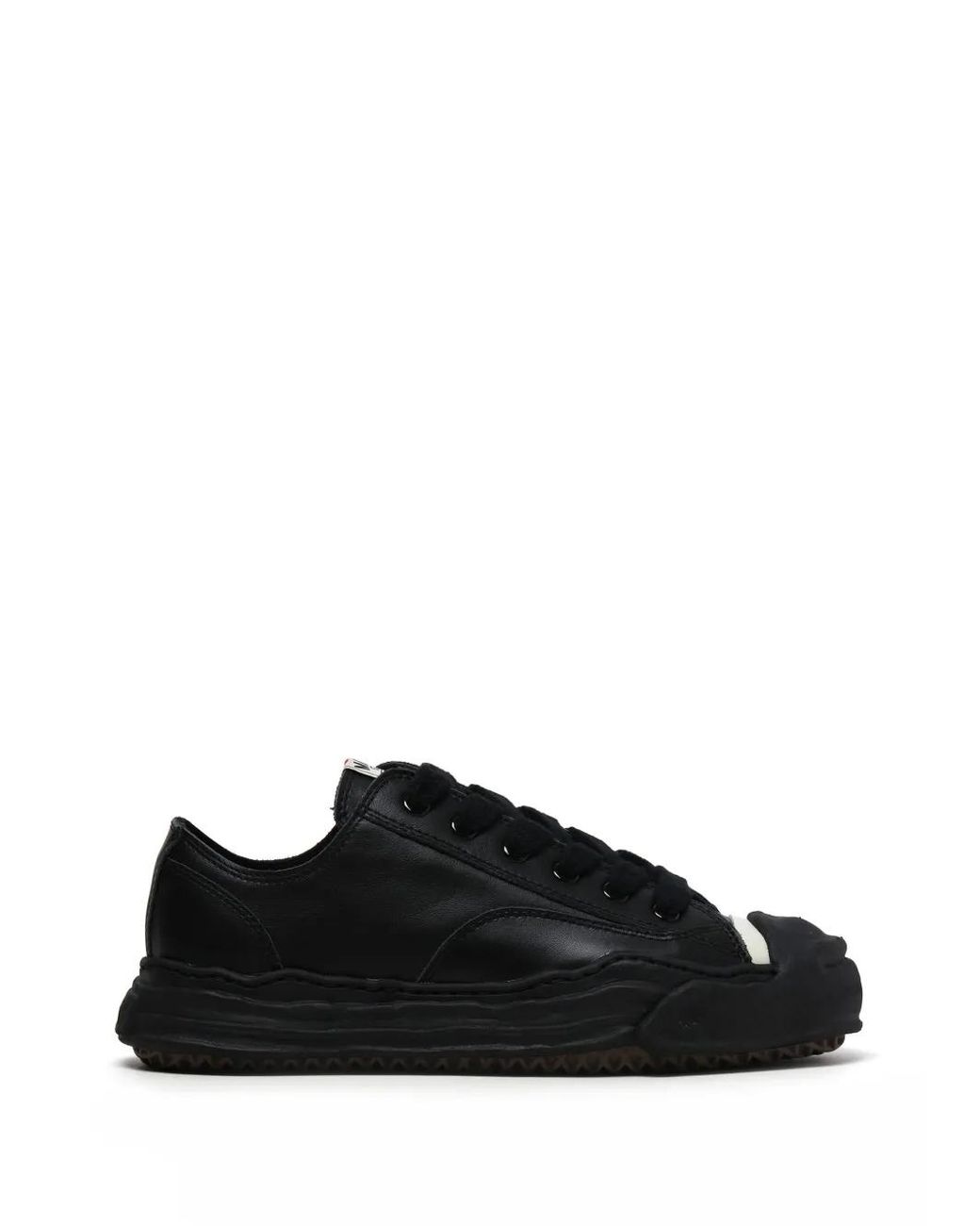 Maison Mihara Yasuhiro Black Hank Og Sole Leather Sneakers