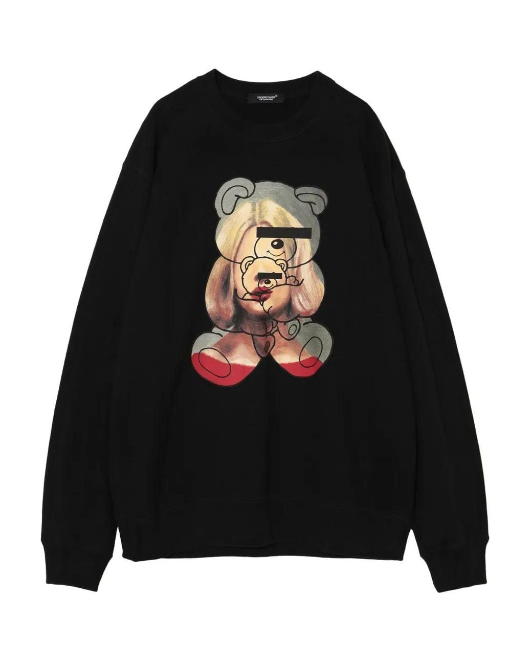 Sudadera Con Oso Estampado Undercover de hombre de color Black
