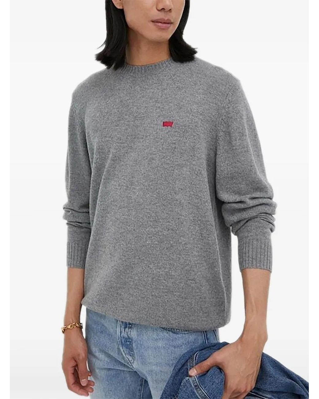 Levi's Pullover Mit Logo-Patch in Gray für Herren