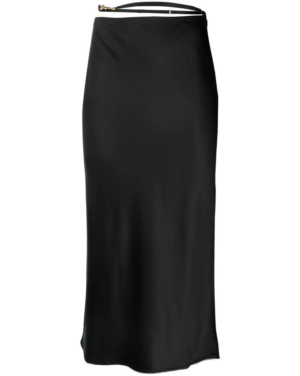 Jacquemus Black Straight Skirt