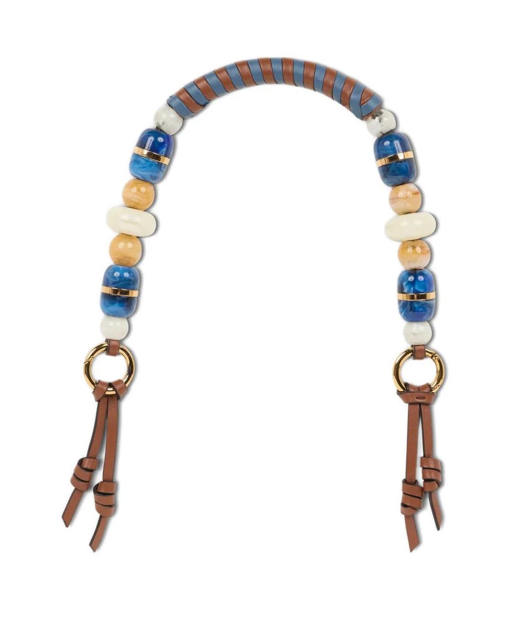 Etro White Bag Handle With Marbles
