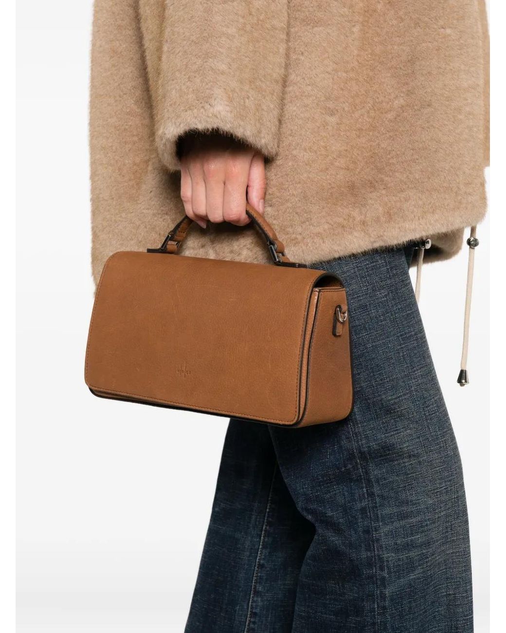 Hags Leather Tote Bag in Brown | Lyst