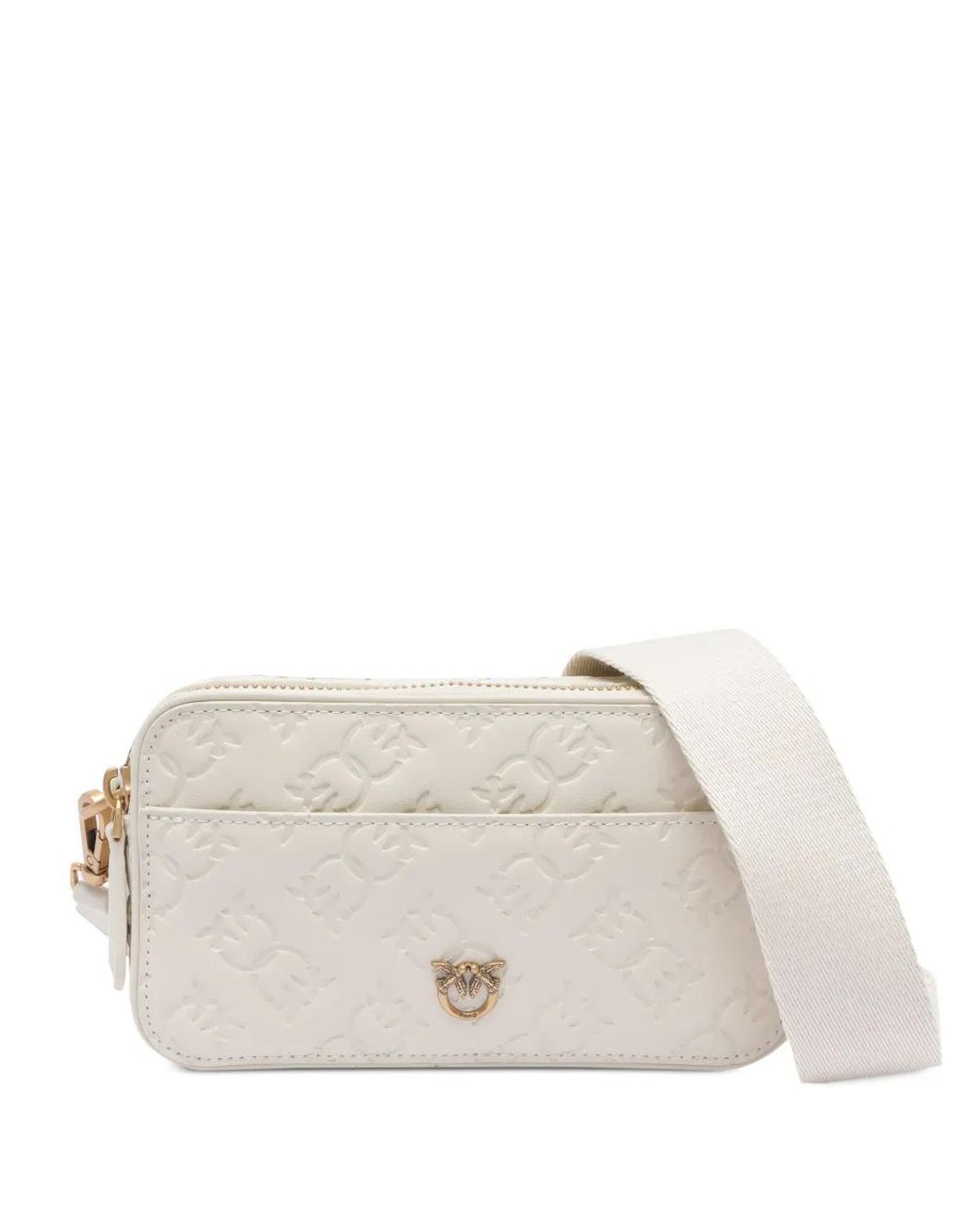 Pinko Natural Logo-Embossed Camera Bag