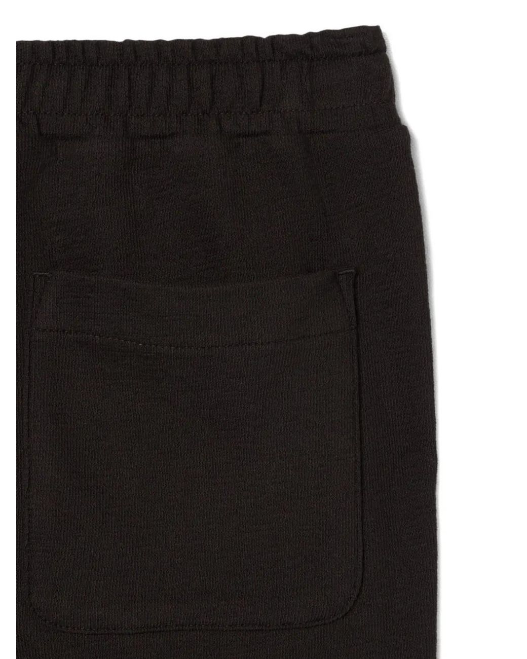Lacoste Black Textured Jersey Shorts for men