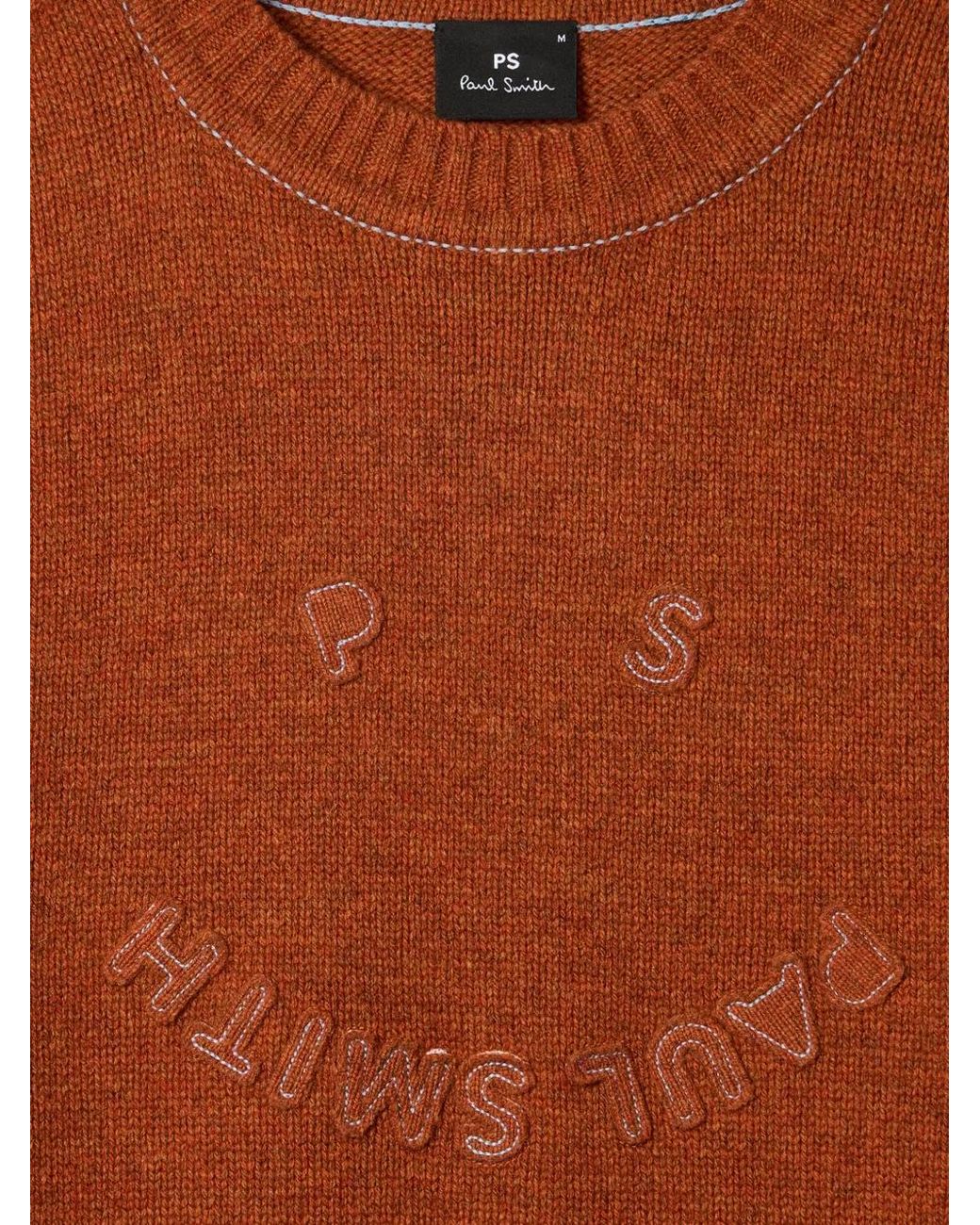 Paul Smith Brown Pull À Logo Brodé for men